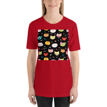 Load image into Gallery viewer, Classic Crew Neck Tee - Cat Faces - Ronz-Design-Unique-Apparel
