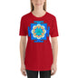 Classic Crew Neck Tee - Blue & Purple Yantras - Ronz-Design-Unique-Apparel