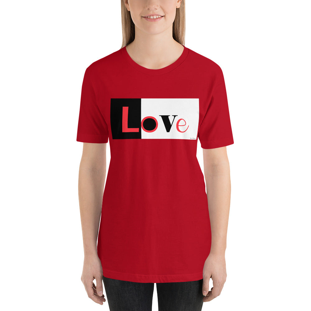 Classic Crew Neck Tee - LoVe - Ronz-Design-Unique-Apparel