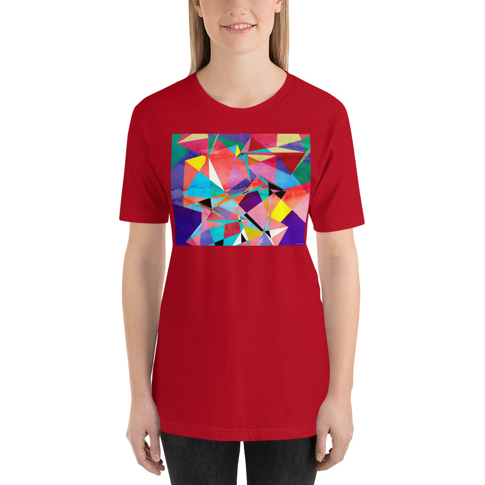 Classic Crew Neck Tee - Abstract Angles - Ronz-Design-Unique-Apparel