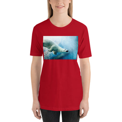 Classic Crew Neck Tee - Polar Bear Paddle - Ronz-Design-Unique-Apparel