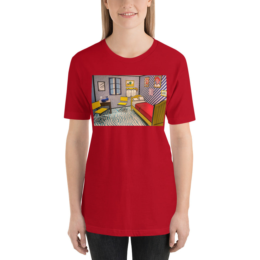 Classic Crew Neck Tee - van Gogh's Bedroom: Illustration - Ronz-Design-Unique-Apparel