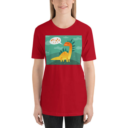 Classic Crew Neck Tee - Dino Roar - Ronz-Design-Unique-Apparel