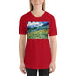 Classic Crew Neck Tee - van Gogh: Mountainous Landscape Behind St-Paul Hospital - Ronz-Design-Unique-Apparel