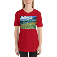 Load image into Gallery viewer, Classic Crew Neck Tee - van Gogh: Mountainous Landscape Behind St-Paul Hospital - Ronz-Design-Unique-Apparel
