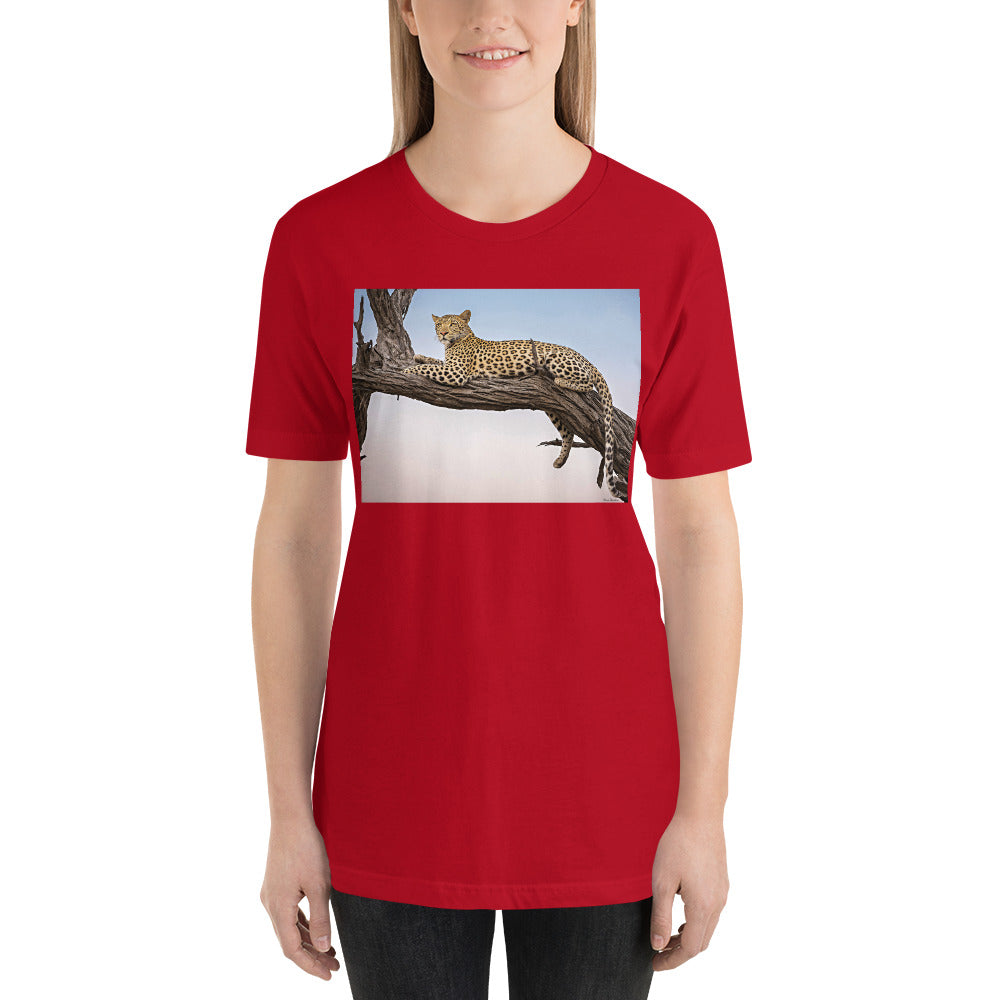 Classic Crew Neck Tee - Leopard Sunset - Ronz-Design-Unique-Apparel