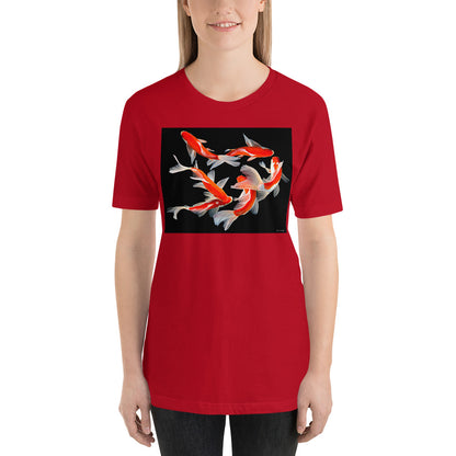 Classic Crew Neck Tee - Six Koi - Ronz-Design-Unique-Apparel