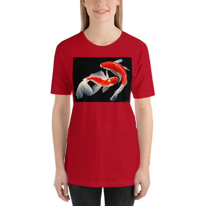 Classic Crew Neck Tee - Two Koi - Ronz-Design-Unique-Apparel