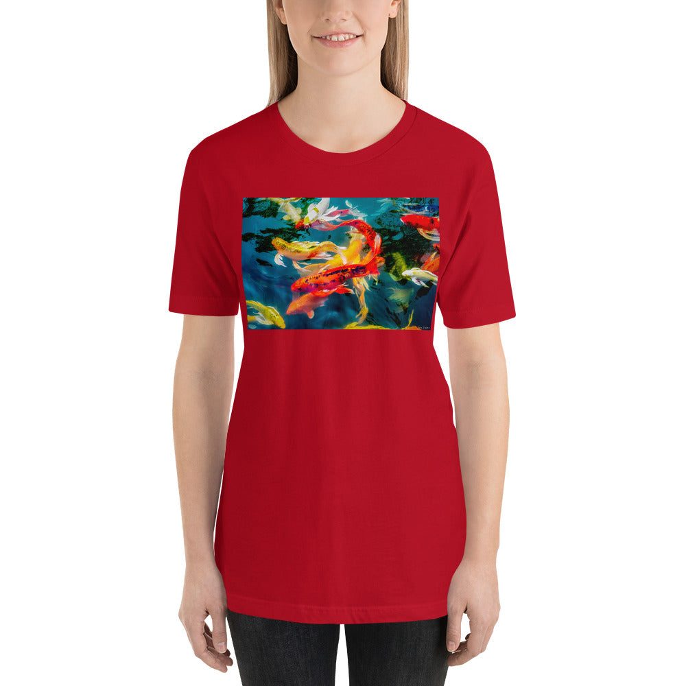 Classic Crew Neck Tee - Koi Pond - Ronz-Design-Unique-Apparel