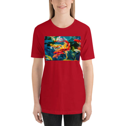 Classic Crew Neck Tee - Koi Pond - Ronz-Design-Unique-Apparel