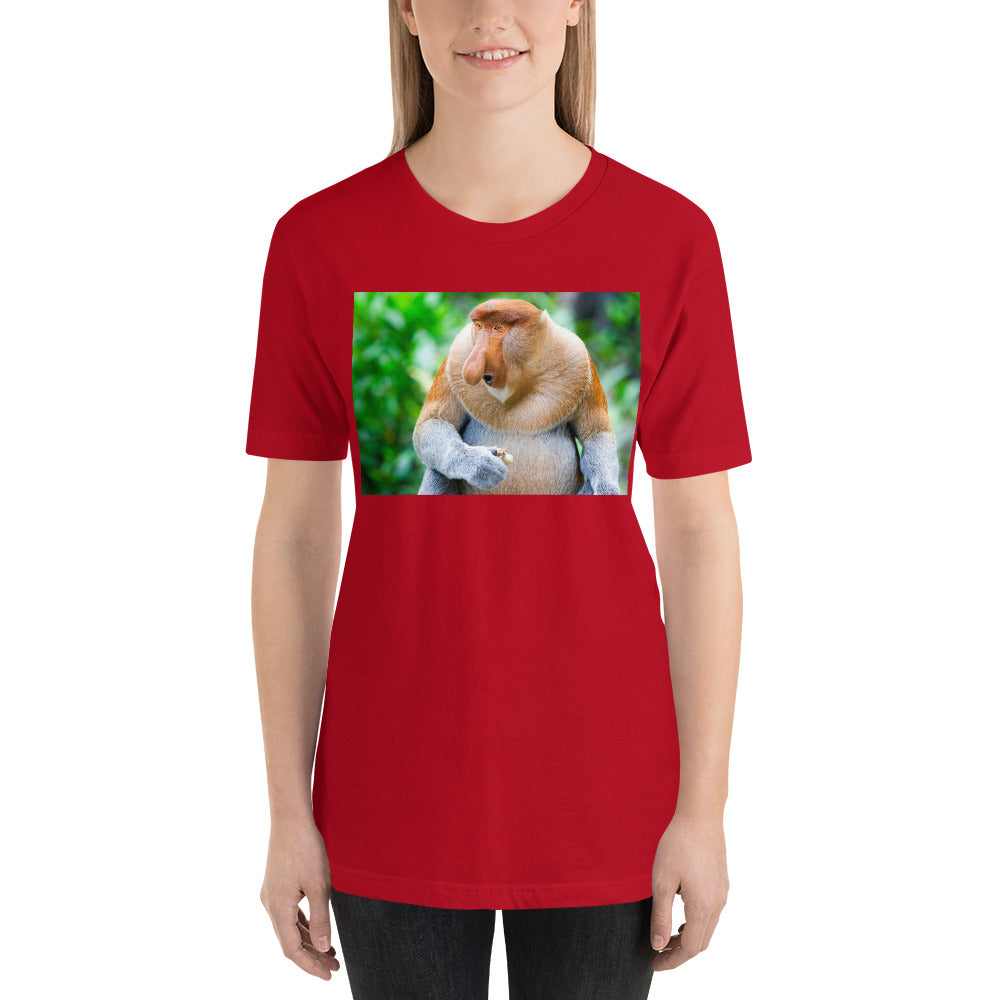 Classic Crew Neck Tee - Proboscis Monkey - Ronz-Design-Unique-Apparel