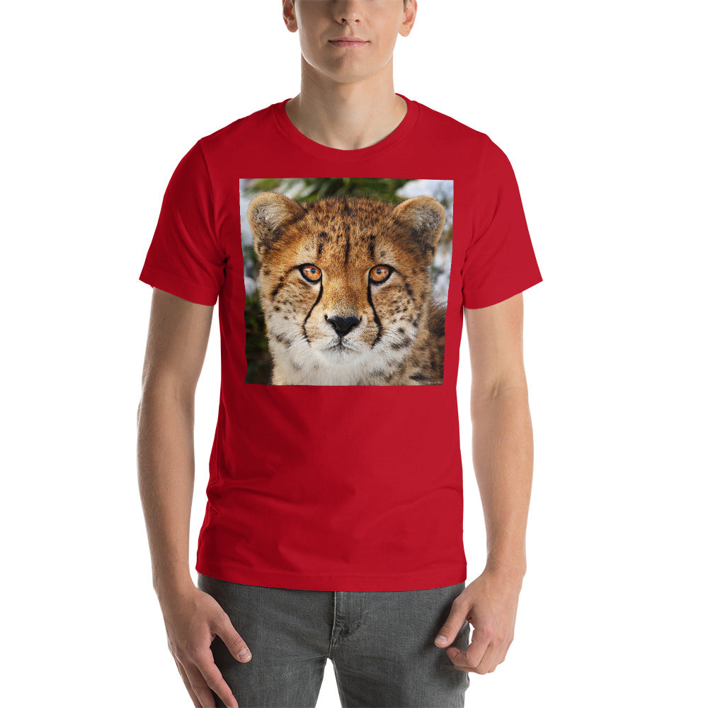 Classic Crew Neck Tee - Cheetah Stare - Ronz-Design-Unique-Apparel
