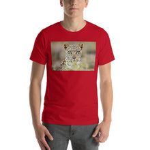 Load image into Gallery viewer, Classic Crew Neck Tee - Green Eyed Leopard - Ronz-Design-Unique-Apparel
