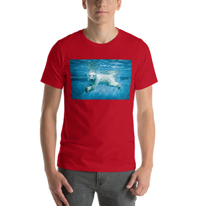 Classic Crew Neck Tee - Polar Bear Paddle - Ronz-Design-Unique-Apparel