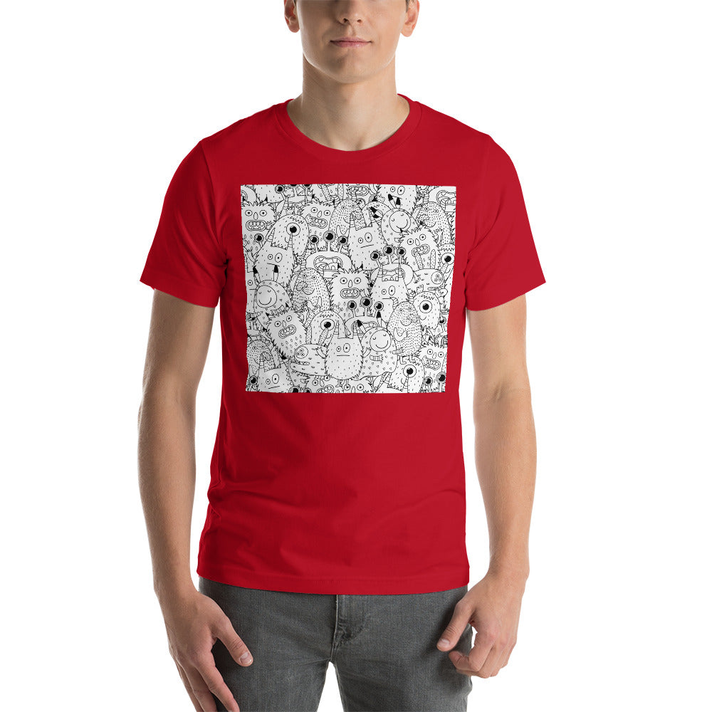 Classic Crew Neck Tee - Monsters - Ronz-Design-Unique-Apparel