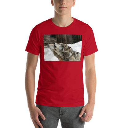 Classic Crew Neck Tee - Wolf Harmony - Ronz-Design-Unique-Apparel