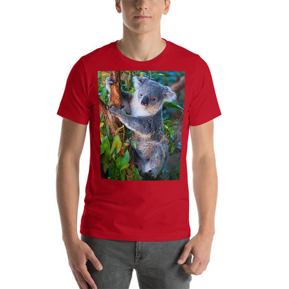 Classic Crew Neck Tee - Koala in a Tree - Ronz-Design-Unique-Apparel