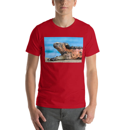 Classic Crew Neck Tee - Basking Galapagos Marine Iguana - Ronz-Design-Unique-Apparel