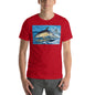Classic Crew Neck Tee - Dolphin Rising - Ronz-Design-Unique-Apparel
