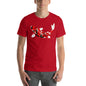 Classic Crew Neck Tee - Red & Black Koi - Ronz-Design-Unique-Apparel