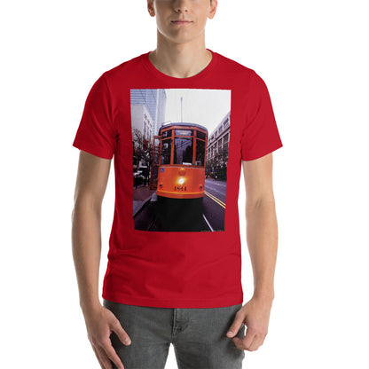 Classic Crew Neck Tee - 1928 Milan Trolley - Ronz-Design-Unique-Apparel