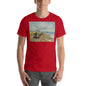 Classic Crew Neck Tee - Van Gogh: Fishing Boats on the Beach - Ronz-Design-Unique-Apparel