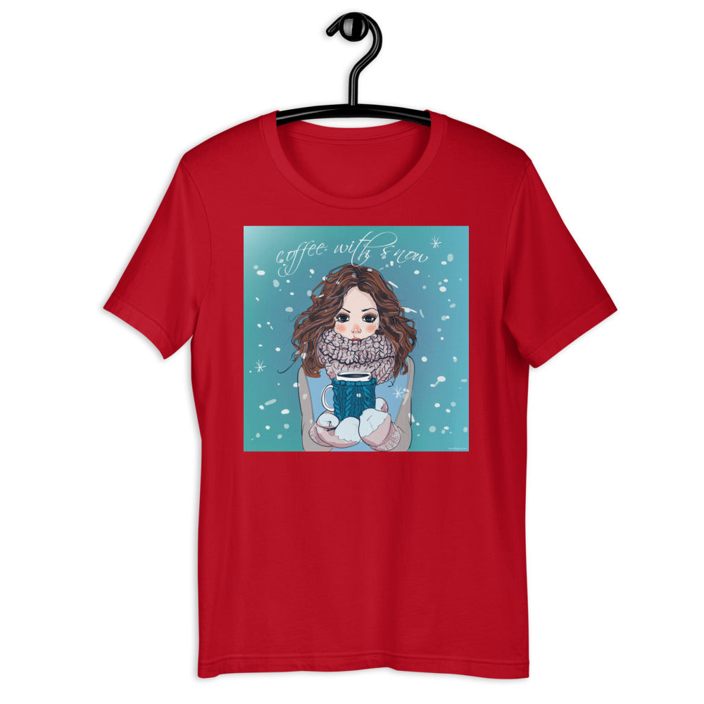 Everyday Elegant Tee - Coffee with Snow