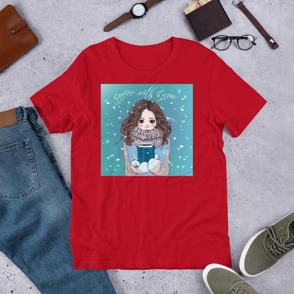 Everyday Elegant Tee - Coffee with Snow