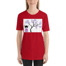 Load image into Gallery viewer, Everyday Elegant Tee - Kokeshi Doll with Purple Flowers
