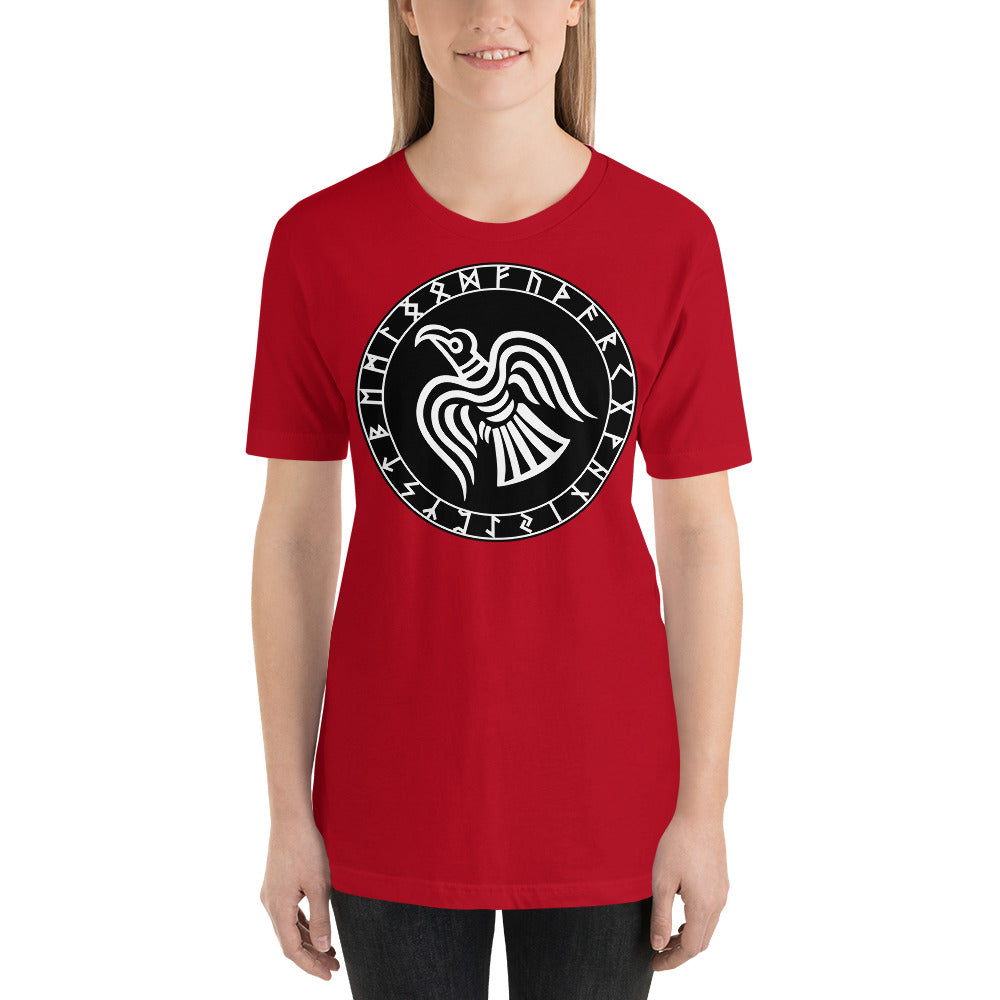 Everyday Elegant Tee - Odin's Raven in Runic Circle