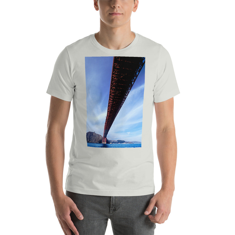 Classic Crew Neck Tee - Golden Gate - Ronz-Design-Unique-Apparel