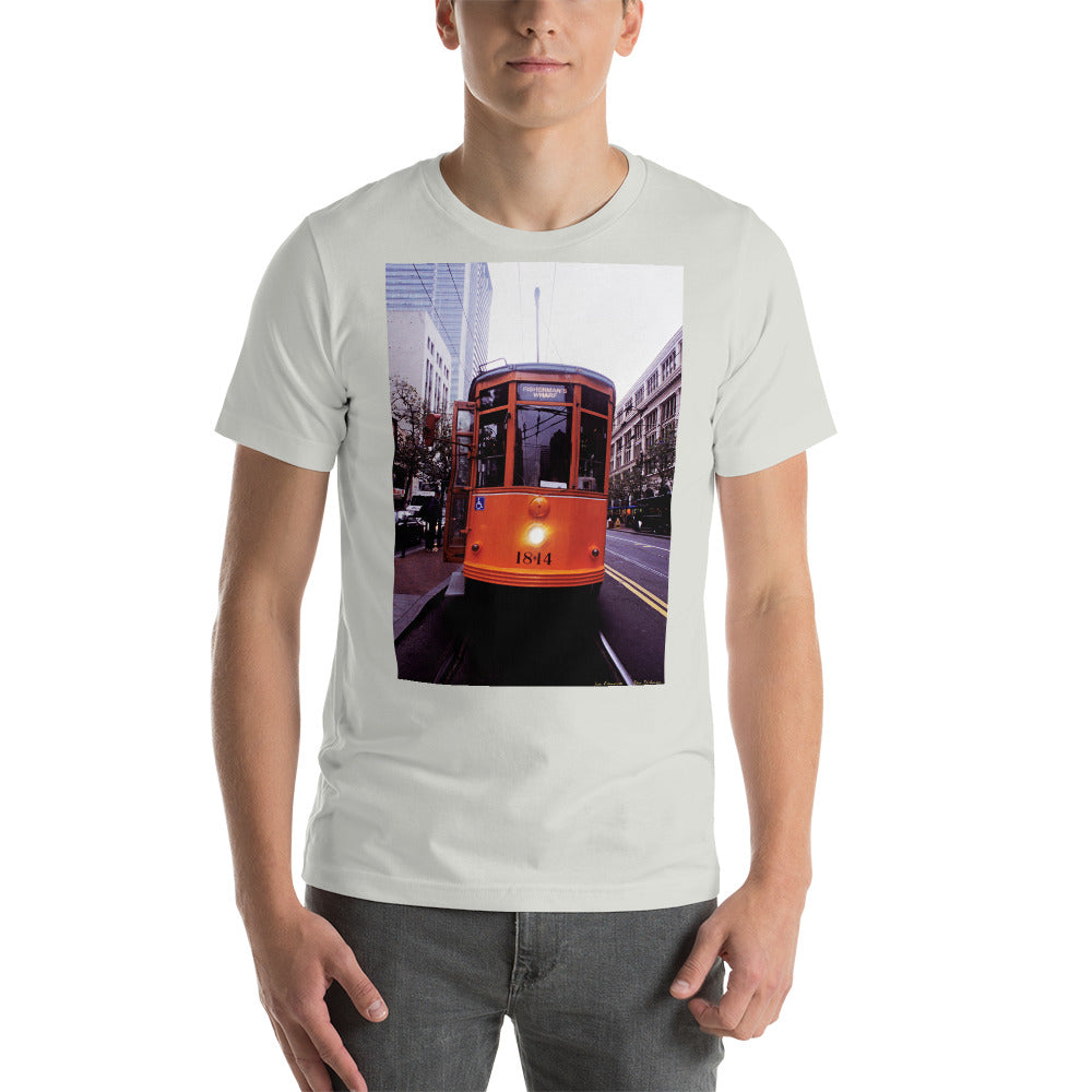 Classic Crew Neck Tee - 1928 Milan Trolley - Ronz-Design-Unique-Apparel