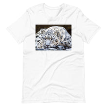 Load image into Gallery viewer, Classic Crew Neck Tee - Snow Leopard - Ronz-Design-Unique-Apparel
