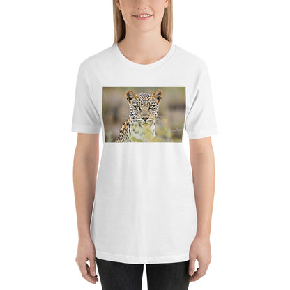 Classic Crew Neck Tee - Green Eyed Leopard - Ronz-Design-Unique-Apparel