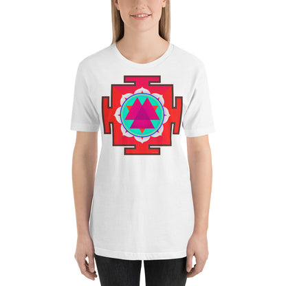 Classic Crew Neck Tee - Red Yantra - Ronz-Design-Unique-Apparel