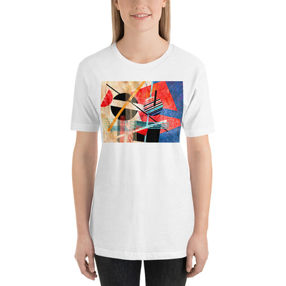 Classic Crew Neck Tee - Abstract Black Circle - Ronz-Design-Unique-Apparel