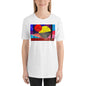 Classic Crew Neck Tee - Abstract Red Moon - Ronz-Design-Unique-Apparel