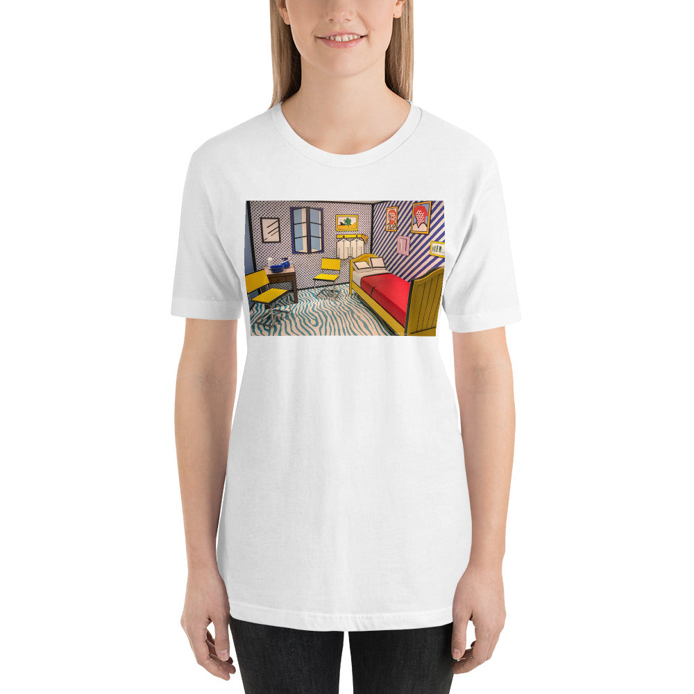 Classic Crew Neck Tee - van Gogh's Bedroom: Illustration - Ronz-Design-Unique-Apparel
