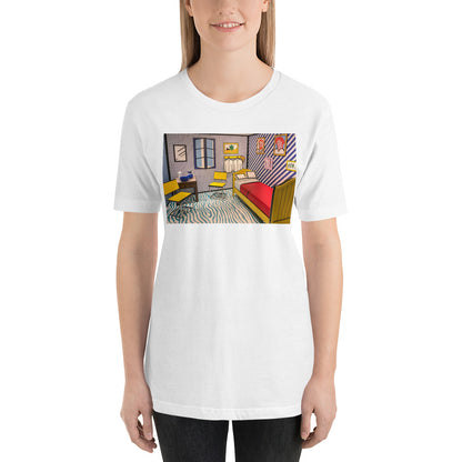 Classic Crew Neck Tee - van Gogh's Bedroom: Illustration - Ronz-Design-Unique-Apparel