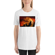 Load image into Gallery viewer, Classic Crew Neck Tee - Howling at the Moon - Ronz-Design-Unique-Apparel
