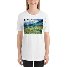 Load image into Gallery viewer, Classic Crew Neck Tee - van Gogh: Mountainous Landscape Behind St-Paul Hospital - Ronz-Design-Unique-Apparel
