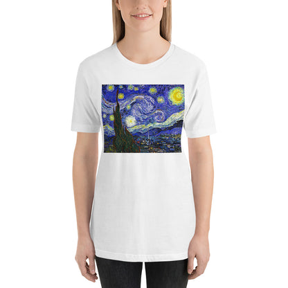 Classic Crew Neck Tee - van Gogh: The Starry Night - Ronz-Design-Unique-Apparel