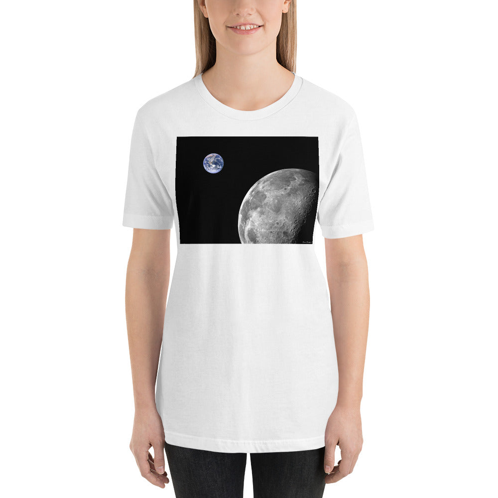 Classic Crew Neck Tee - NASA Photo Earth from Space - Ronz-Design-Unique-Apparel