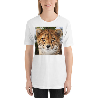 Classic Crew Neck Tee - Cheetah Stare - Ronz-Design-Unique-Apparel