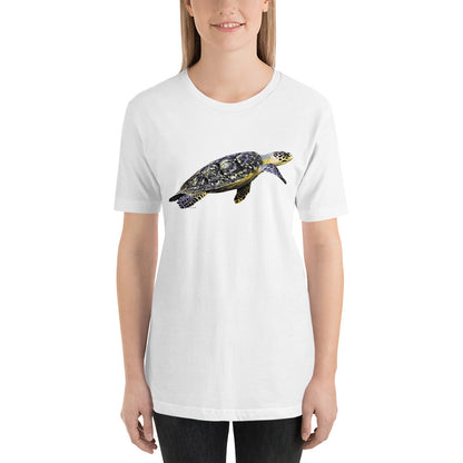 Classic Crew Neck Tee - Flatback Sea Turtle - Ronz-Design-Unique-Apparel