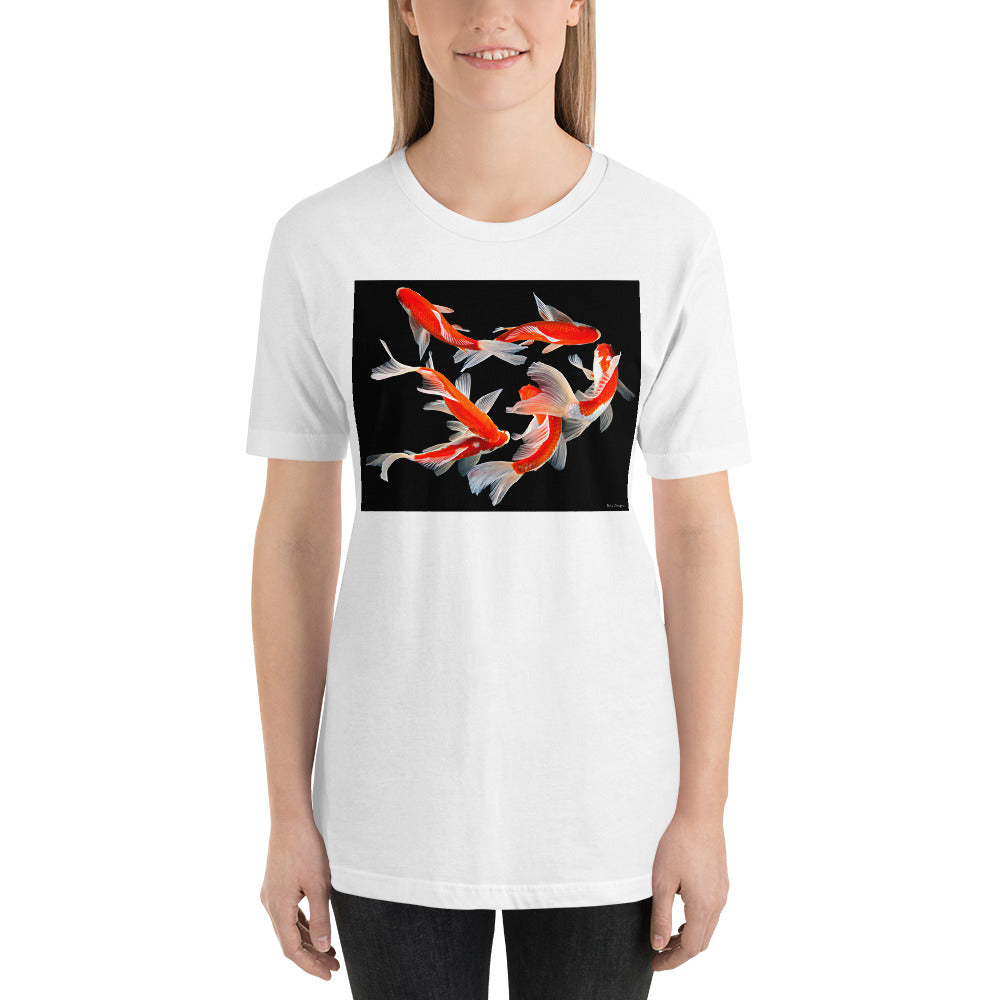 Classic Crew Neck Tee - Six Koi - Ronz-Design-Unique-Apparel