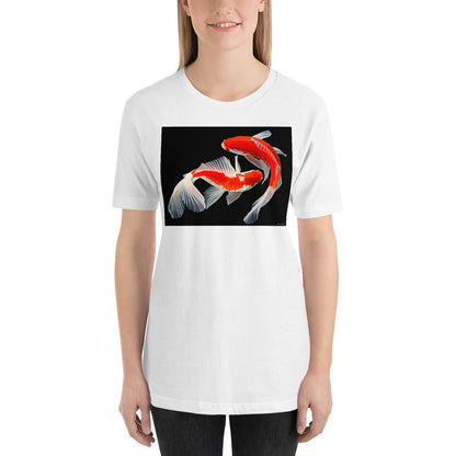 Classic Crew Neck Tee - Two Koi - Ronz-Design-Unique-Apparel