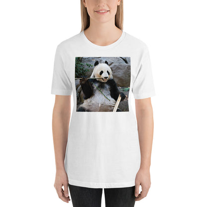 Classic Crew Neck Tee - Happy Panda #3 - Ronz-Design-Unique-Apparel