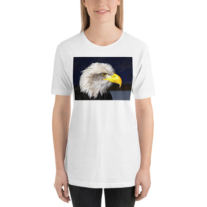 Classic Crew Neck Tee - Bald Eagle - Ronz-Design-Unique-Apparel
