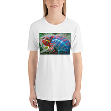 Load image into Gallery viewer, Classic Crew Neck Tee - Blue &amp; Red Panther - Ronz-Design-Unique-Apparel
